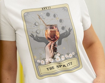 Aperol Spritz Shirt, Die Spritz Tarot-Karte Shirt, Aperol Shirt, Cocktail-Liebhaber Geschenk Barkeeper Geschenke Bar Shirt