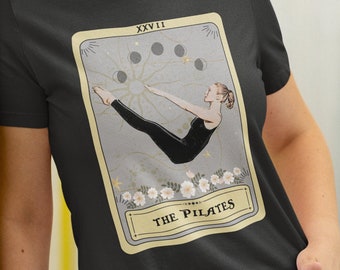 Pilates Shirt, The Pilates Tarot Card Shirt, Pilates Lover Gift Ideas Pilates T-shirt Pilates Coach Instructor Student Gift
