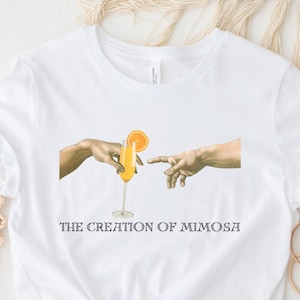 Mimosa Shirt, The Creation Of Mimosa Tshirt, Mimose T-Shirt, Cocktail Shirt, Trink Shirt, Brunch lustiges Shirt, Brunch Shirt, Mimosas Liebhaber