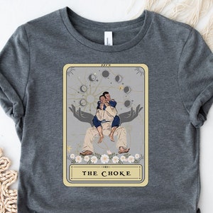 Camiseta de Jiu Jitsu Brasileiro Camiseta de Estrangulamento Pelado Camiseta de MMA BJJ Camiseta de Jiu Jitsu Brasileiro Camiseta de Amante de BJJ Camiseta de Carta de Tarô Presente de Jiu Jitsu