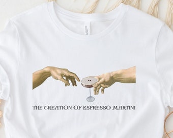 Camisa Espresso Martini, La creación de la camiseta Espresso Martini, Camiseta Espresso Martini Camisa de cóctel, Beber Espresso Martini Regalo
