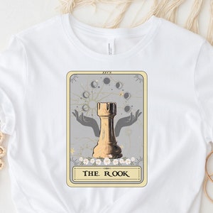 Chess Shirt The Rook Tarot Card Shirt rook chess piece Tshirt Gift for Chess Player shirt Chess Gift for Chess Lover Gift Chess tshirt