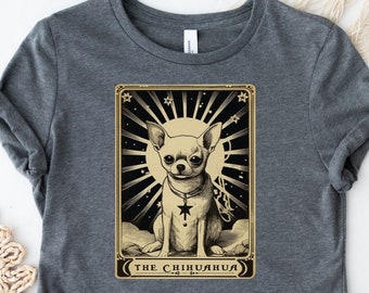 Chihuahua Vintage Tarot Card Shirt Chihuahua Mom Shirt Chihuahua Tarot Shirt Chihuahua Lover Shirt Chihuahua Lover Gift Chihuahua tshirt