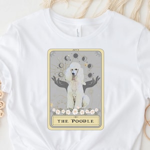 Caniche chemise caniche maman t-shirt caniche Tarot carte chemise caniche amant t-Shirt caniche amant cadeau drôle Tarot carte t-shirt