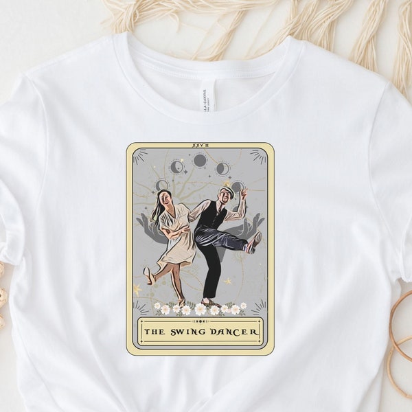 Swing Dance Shirt Swing Dance Tarot Shirt Gift for Swing Dancers Swing Dance Lover TShirt with Tarot Card Design Swing Dance Gifts