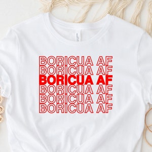 Boricua AF HemdPuerto Rico Frau t-shirt Lateinische AF Shirt, Lateinische feministische Shirt, Boricua Shirt Puertoricanische Shirt, Spanische Shirt