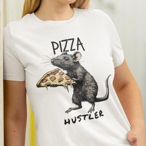 Pizza Hustler Rat T-Shirt: Pizza Lover Unisex Tee