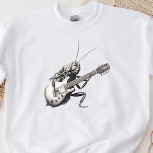 Cucaracha tocando la guitarra Sudadera Guitarrista Camisa Guitarrista Regalo Cucaracha Guitarrista Sudadera Cucaracha Guitarrista camiseta Guitarrista Regalo