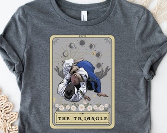 Brazilian Jiu Jitsu T-Shirt Triangle Choke Shirt MMA BJJ T Shirt Brazilian Jiu Jitsu Shirt BJJ Lover Gift Tarot Card Shirt Jiu Jitsu Gift