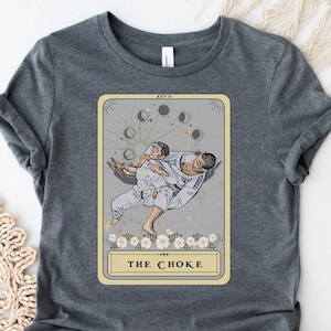 Brasilianisches Jiu Jitsu Shirt Dreieck Choke Shirt MMA BJJ T Shirt Brasilianisches Jiu Jitsu T-Shirt BJJ Liebhaber Shirt Tarot Karten Shirt Jiu Jitsu Geschenk