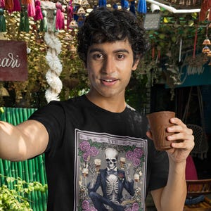 Camiseta de la Carta del Tarot del Padrino, Camisa de Padrinos de Despedida de Soltero, Camisa de Novio a Juego, Camiseta de Propuesta de Padrinos, Camiseta de Despedida de Soltero, Regalos para Padrinos de Boda