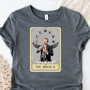 The Singer Tarot Card Shirt, Karaoke T-shirt, Singing Shirt, Gift For Singer, Singer Shirt with Tarot Design &quot; THE SINGER&quot; Singer Gifts