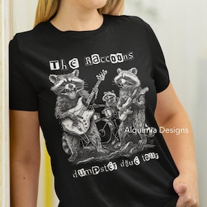 The Raccoons Dumpster Dive Tour, Raccoon Shirt Funny Raccoon Trashcore Rock & Roll