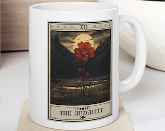 The Audacity Tarot Card Mug, The Audacity Mug Gift For Tarot Lovers Audacity Tarot Mug