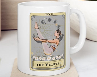 Pilates Gift Mug, The Pilates Tarot Card Mug, Pilates Gift Ideas Pilates Mug Gift, 11 oz Mug