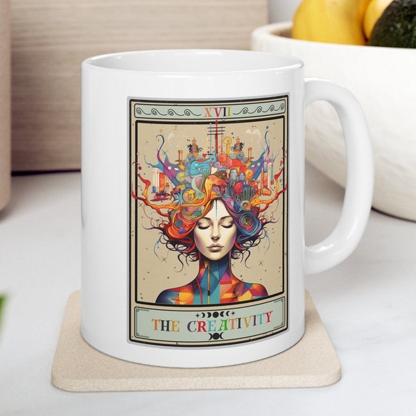 The Creativity Tarot Card Mug, Creativity Mug Gift For Artist Painter Writer Artist Mug