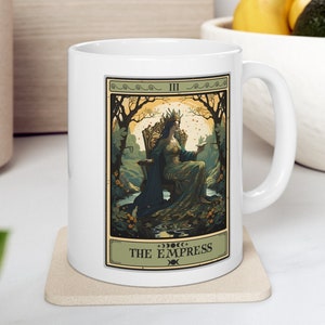 The Empress Tarot Card Mug, The Empress Tarot Coffee Mug Gift for Tarot Lovers