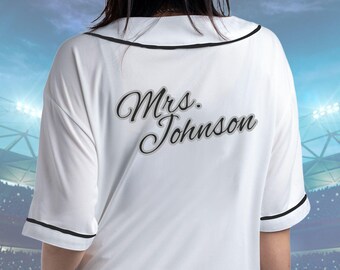 Camiseta de béisbol personalizada para novia: camiseta personalizada para despedida de soltera.