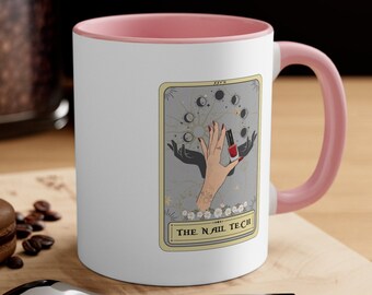 The Best Gift For Nail Tech Funny Tarot Mug Gift For Nail Technician Tarot Lover Nail Tech Gift Mug
