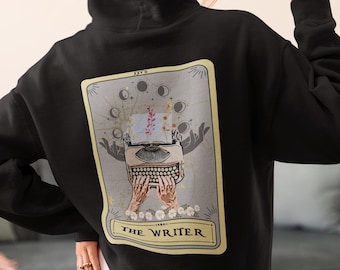 The Writer Tarot Card-hoodie: cadeau voor auteurs