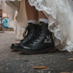 Custom Wedding Combat Boots - Etsy Custom Wedding Combat Boots - Etsy