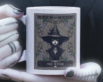 Witch Mug, Witch Tarot Card Mug, Witchy Mug, Witch Coffee Mug Witchy Gift for Witches Witchcore Witchcraft Gift