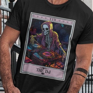 Chemises de DJ Chemise de carte de tarot de DJ Cadeau dj amateur Cadeaux de dj professionnel pour chemise de DJ