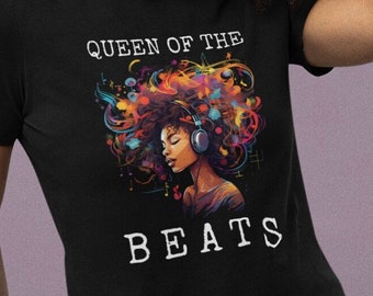 Afro Woman Shirt Afro American Shirt Afrocentric Shirts, Black Girl Magic Shirt Music Shirt