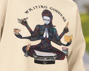 Writer Sweatshirt, Writing Goddess Sweatshirt, Writer Gifts for Author Jumper Writing Lover Sweater Author Gifts