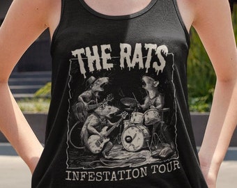 The Rats Infestation Tour Tank Top - Rat Lover Musician Gift