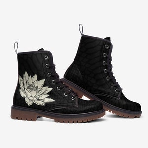 Lotus Flower Casual Leather Lightweight boots MT