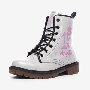 Quinceanera Shoes, Quinceanera gift for Quinceañera Custom Boots Mis 15 Mis Quince Customized gift, 15 Anos gift 15 años Shoes Personalized