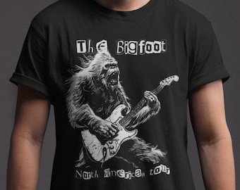 Bigfoot North American Tour T-Shirt: Sasquatch Cryptid Outdoors Tee