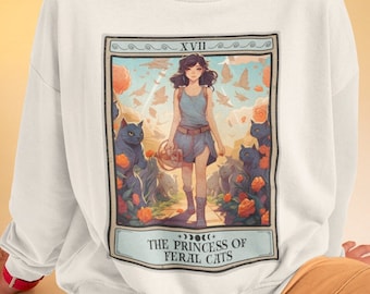 Feral Cats The Princess of Feral Cats Sweatshirt Feral Cat Shelter Cat Rescuer Sweatshirt