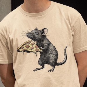 Rat Pizza T-shirt: Unisex Pizza Lover Tee