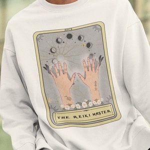 Sudadera Reiki, La sudadera con cartas del tarot maestro de Reiki, Regalos de Reiki Reikihealing