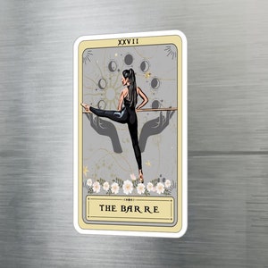 La pegatina de la tarjeta del Tarot de Barre, pegatina de vinilo de 3" x 4" impermeable resistente a los rayos UV Barre pegatina Barre Lover Gifts