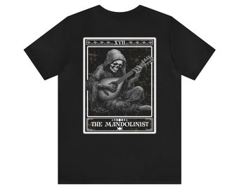 Maglietta Mandolino E Bluegrass Music - T-Shirt Per Musicisti E Appassionati Di Musica Country | Design Strumento Musicale - Foto 4