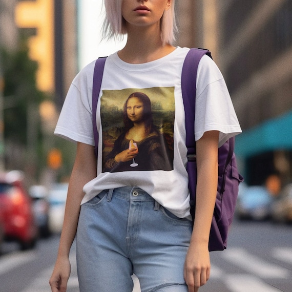 Mona Lisa Aperol Spritz Shirt, Aperol Spritz Shirt Mona Lisa Tshirt Cocktail Shirts Gift