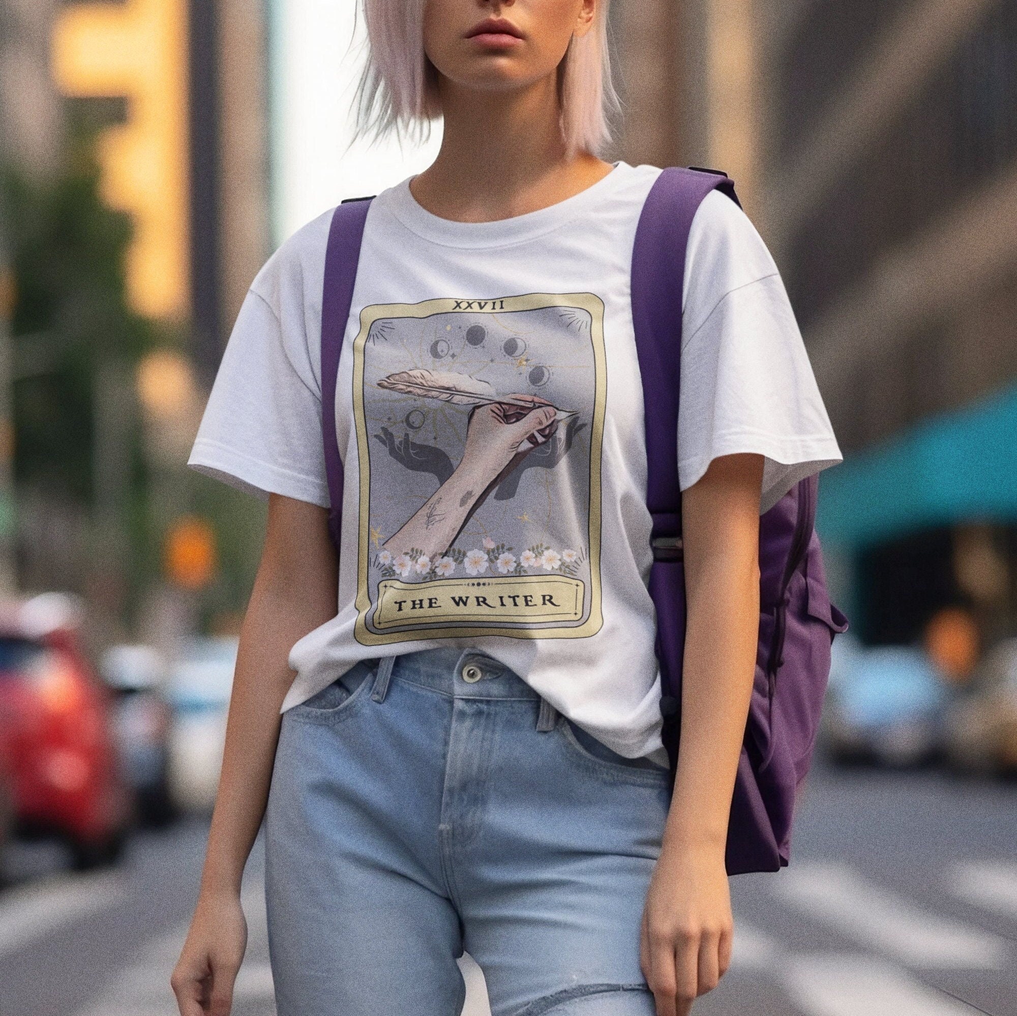 The Writer Tarot Card Shirt, Writer T-shirt Author Gift for Writers Future Best Selling Author Gifts