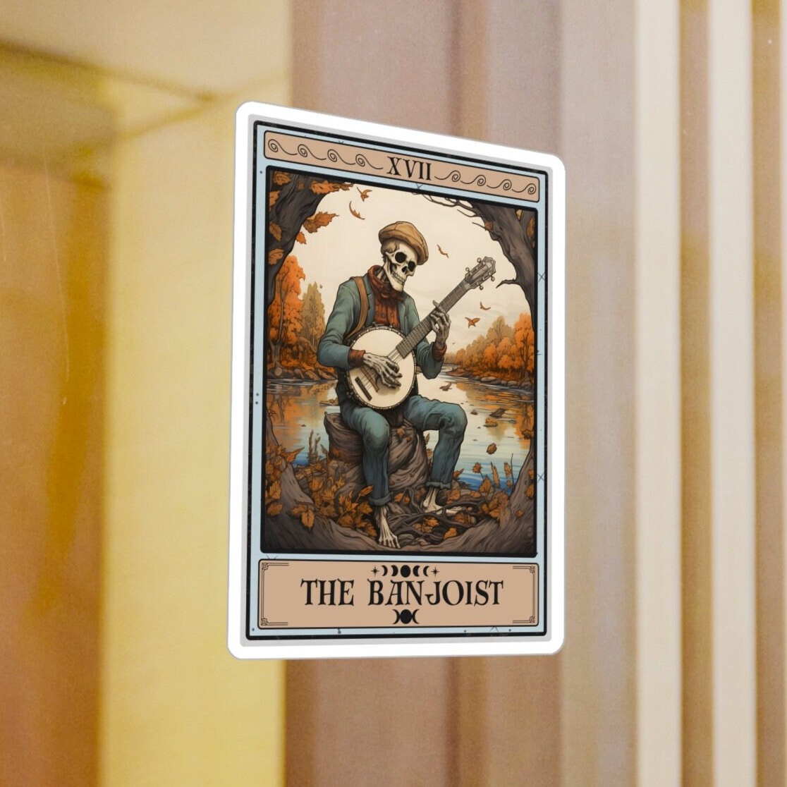 Banjo Stickers, the Banjoisttarot Card Sticker 3