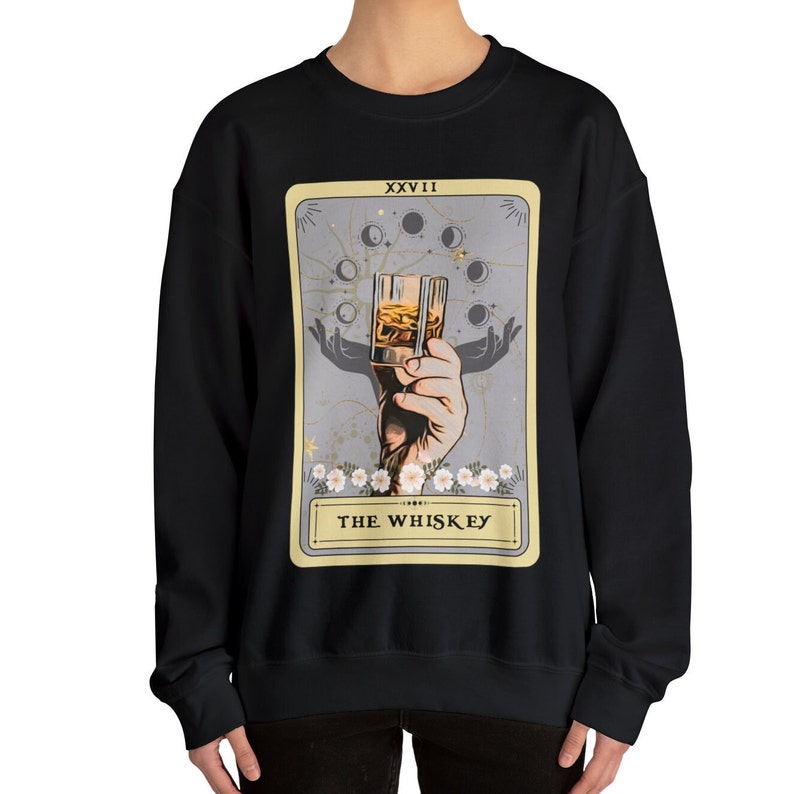 Bluza Whiskey, Bluza z Kartą Tarota Whiskey, Prezenty dla Miłośników Whiskey zdjęcie 6