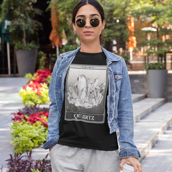 Quartz Shirt, Quartz Card T-shirt, Crystals Shirt Crystal Lover