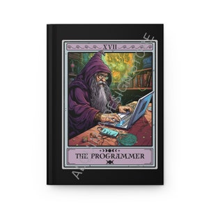 Programmer Notebook, The Programmer Tarot Card Journal, Software Engineer 6" x 8" Notebook Coder Journal Notebook image 7