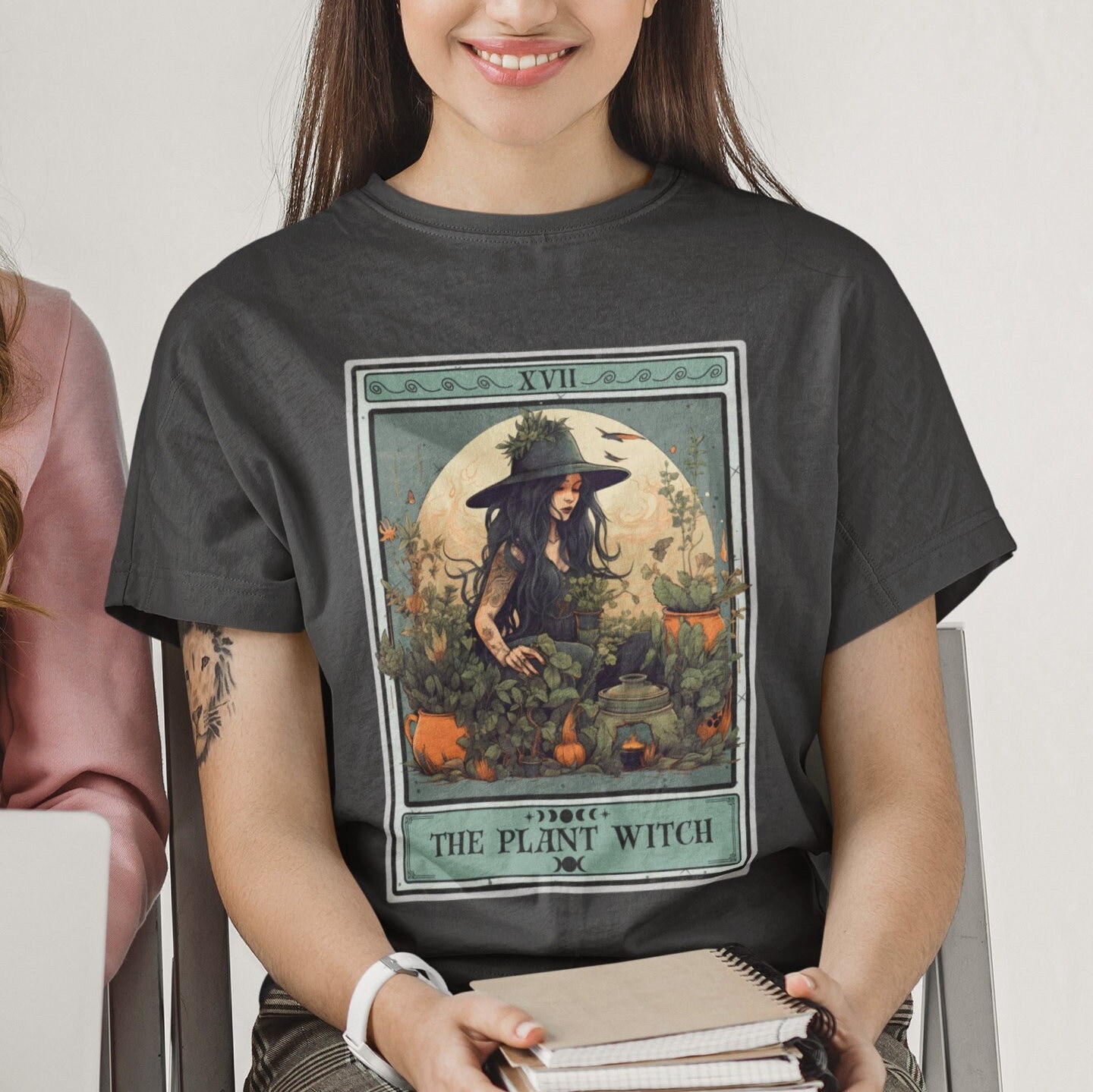 Botany Oversized TShirt Mandrake Herbal Tee Boho Witchy 