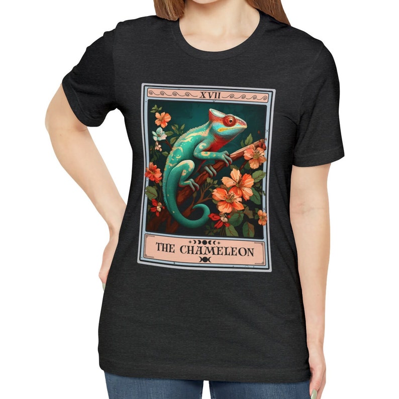 Chameleon Shirt, The Chameleon Tarot Card Shirt, Chameleon Lover Gifts image 10