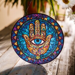 Glass Hamsa - Etsy
