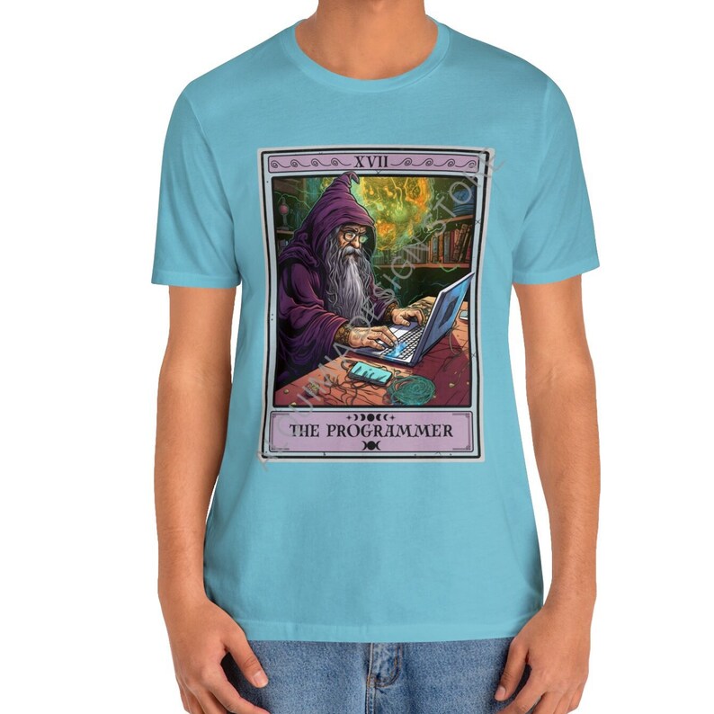 Programmerare, programmerare, tarotkort, programmerare, kodare, datornörd, mjukvaruingenjör, gåvor Turquoise
