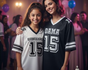 Quinceanera Football Jersey Shirt: 15th Birthday Gift Party shirts
