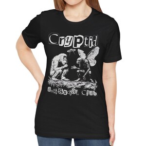 Cryptid T-Shirt: Bigfoot & Mothman Anti-Social Club Tee image 6
